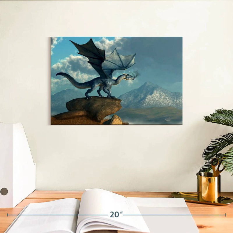 Kelan Blue Dragon, 8" H x 12" W