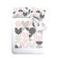 Retro Geo Bunny Reversible King Duvet Cover Set with Pillowcases with Pillowcases-88006108