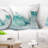 Massive Blue Waves Breaking Beach - Sea & Shore Printed Pillow-29342418-29342421