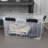 Sterilite 80Qt Gasket Box, Stackable Storage Container with Lids, Black, 16 Pack