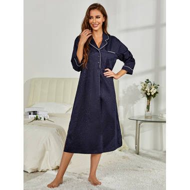 Alwyn Home Braelyn Mid-Calf Bathrobe with Pockets