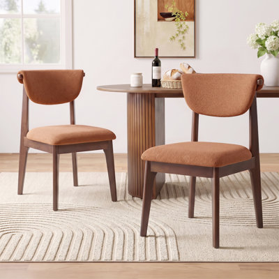 Ensemble de chaises de salle à manger rembourrées de 33 po de hauteur (ensemble de 2)