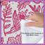 Édredon rose à motif botanique-124111620