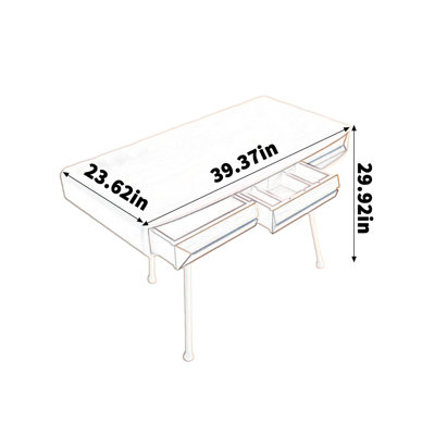 Bureau compact en bois d'érable naturel