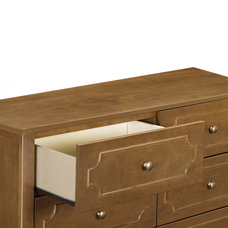 Chloe Regency 6 Drawer Dresser, Brown