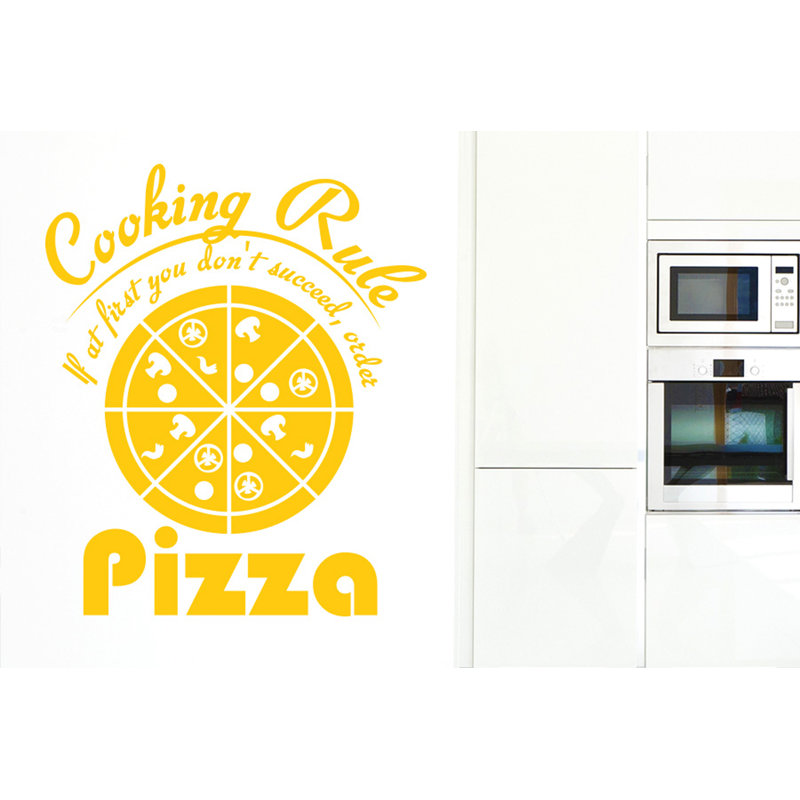 Food & Beverage Wall Decal, Dark Yellow