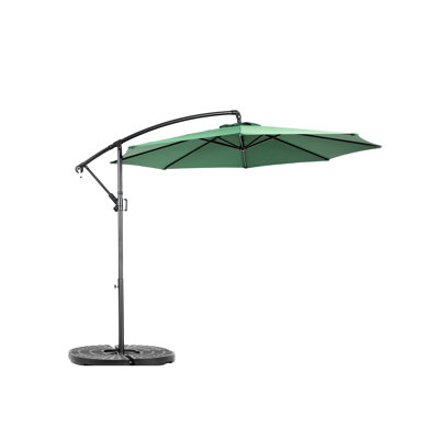 10Ft Patio Umbrella With Easy Adjustment Option, Dark , For Backyard And Poolside Delight Umbrella, Adds A Distinctive Touch To