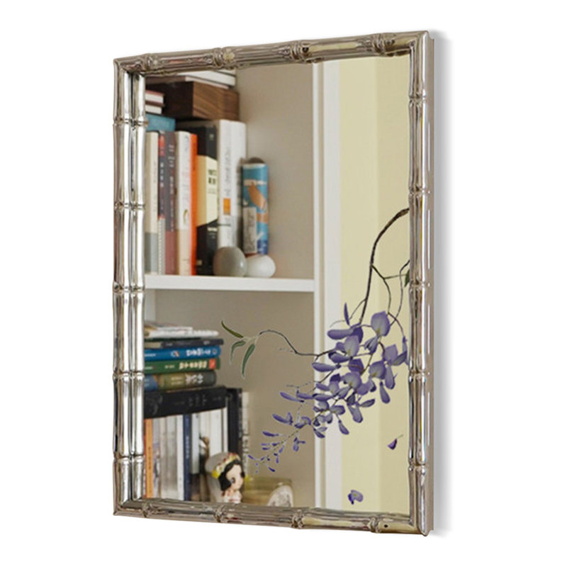 Rectangle Solid Wood Frame Wall Mirror, 23.62"W*31.5"H