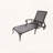 Cast Aluminum Chaise Lounge with 5-Position Reclining and Wheels-1513572421
