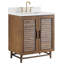 Meuble-lavabo simple 36 po avec plateau en quartz blanc pur Serenity