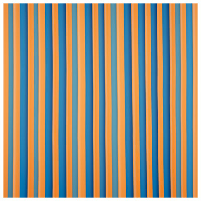 Orange Blue Stripes Bedding Stripes Bedspread Pattern