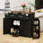 47.2" Farmhouse Kitchen Island with Drop Leaf-942342663