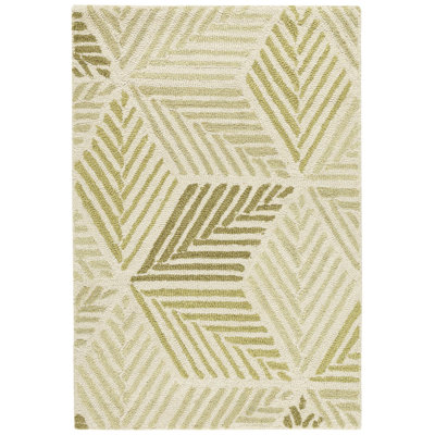 Tapis en laine crocheté à la main Karari Moss