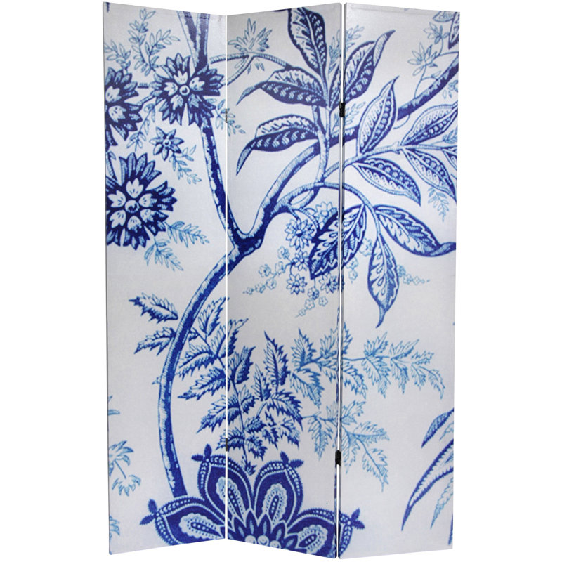 Paravent Blue Toile, Toile bleue