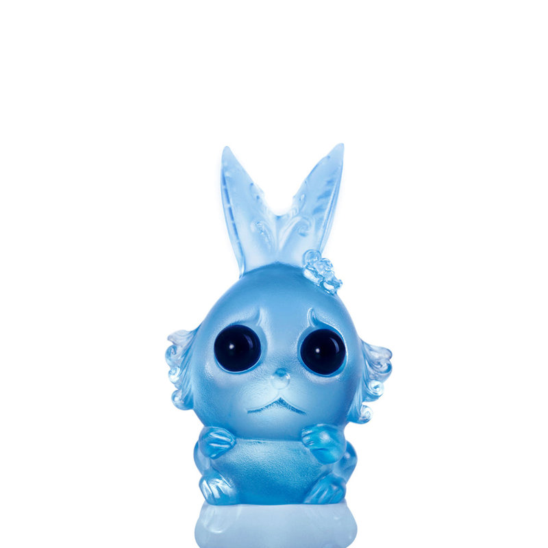 Ensemble de lapins en cristal 2 pièces