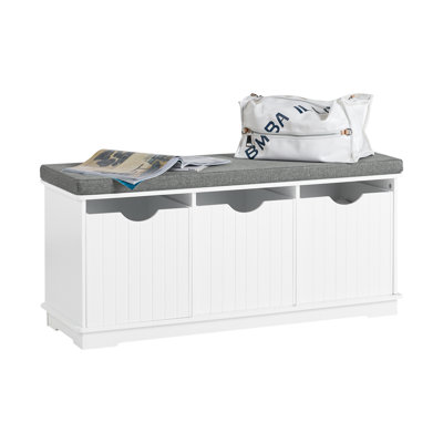 Shoe Storage Bench with 3 Large Drawers by Red Barrel Studio