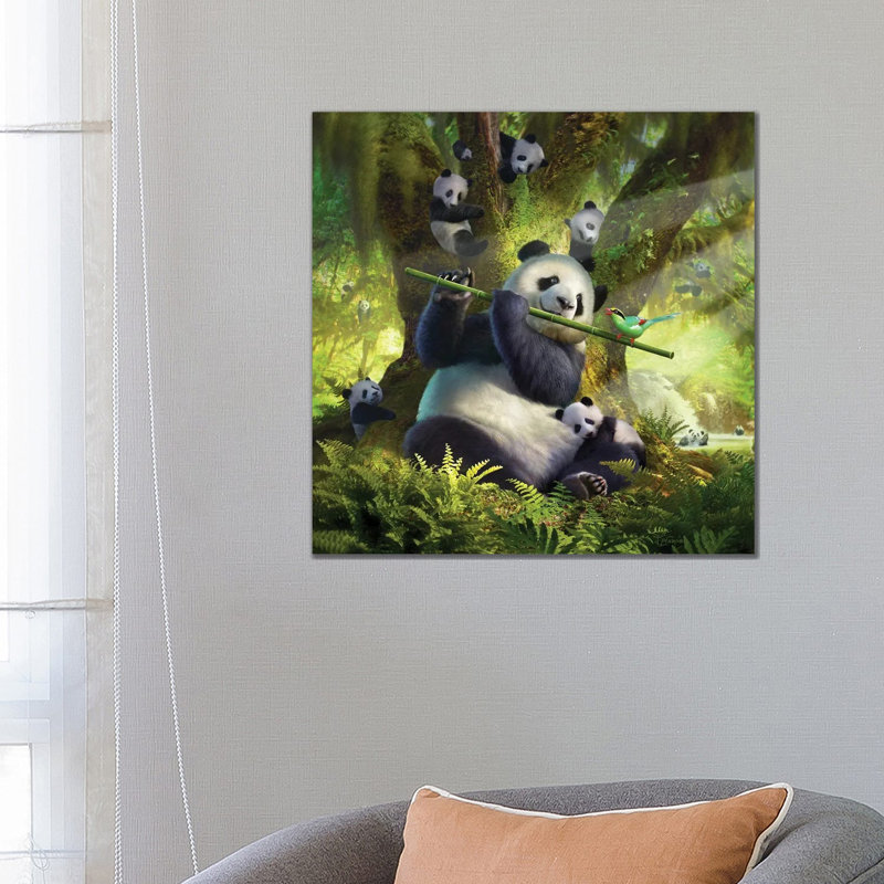 Panda Bear by Jerry LoFaro - Wrapped Canvas Print, 66.04 cm H x 66.04 cm W