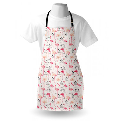 Tablier flamant rose