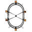 Revival Deco Oblong Handcrafted Hanging Pot Rack
