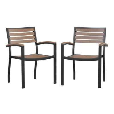 Metal Outdoor Stacking Dining Armchair