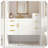 Wall Mounted Floating Cabinet With Drawers Multifunctional Storage