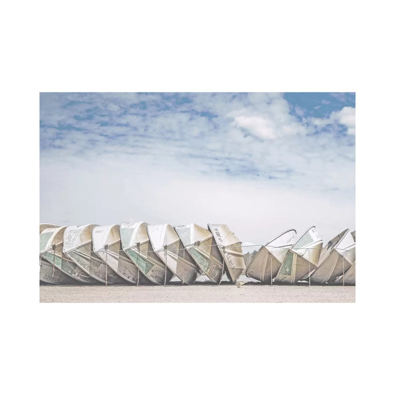 Wooden Boats by Leah Straatsma - Wrapped Canvas Gallery-Wrapped Canvas Giclée, 101.6 cm H x 66.04 cm W x 3.175 cm D