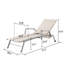 Chaise longue inclinable en métal Cand-2001814705-2001814704