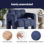 Chaise d'appoint pratique et large rembourrée-1672973463