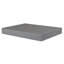 9 po. Base de lit à sommier pliable simple TG, polyester, structure en métal, gris
