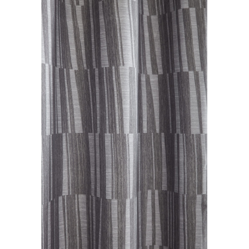 Isio Eyelet Room Darkening Thermal Curtains (Set of 2), Charcoal, 168cm Width x 229cm Drop