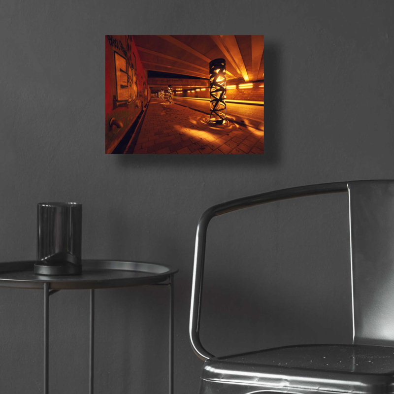 «Light Bridge» par Sebastien Lory, art mural en verre acrylique, H 12 po x l 16 po x P 0,13 po