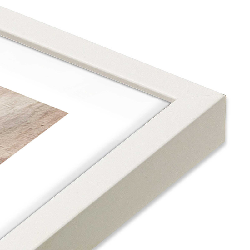 Russet Mists Unfolding v2 Print, 16" H x 16" W x 1.25" D, Opaque White Picture Framed