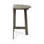 Table de bistro grise pliante en bois d'acacia gris