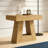 2-Tier Narrow Side Table with Trapezoid Base