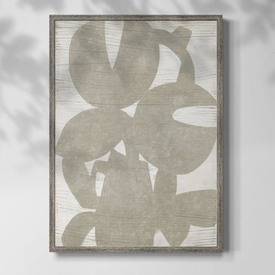 Abstract Paper Bouquet I Framed Print - Solid Wood