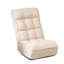 Chaise réglable à 4 compartiments, conception pliante, peu encombrante, inclinable blanche pour le salon, la chambre à coucher, le dortoir,