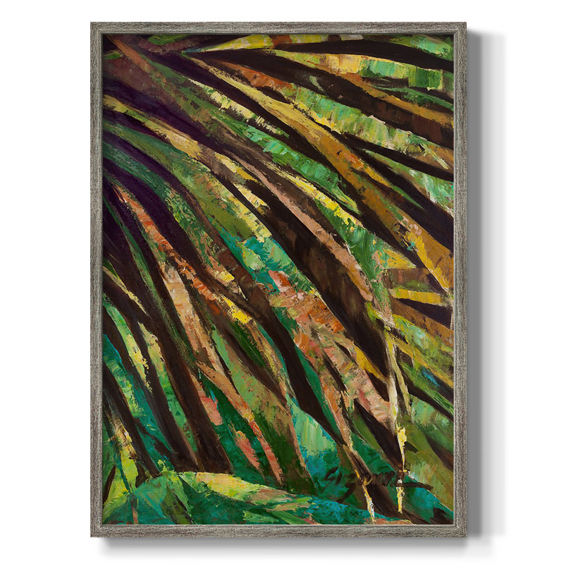 Las Palmas I, reproduction encadrée - bois massif, H 11 po x l 9 po