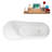 71" Streamline Freestanding Tub and Tray With Internal Drain-101697655