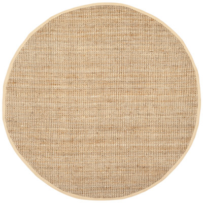 Estrin Natural Fiber Hand Woven Jute Solid Color Rug
