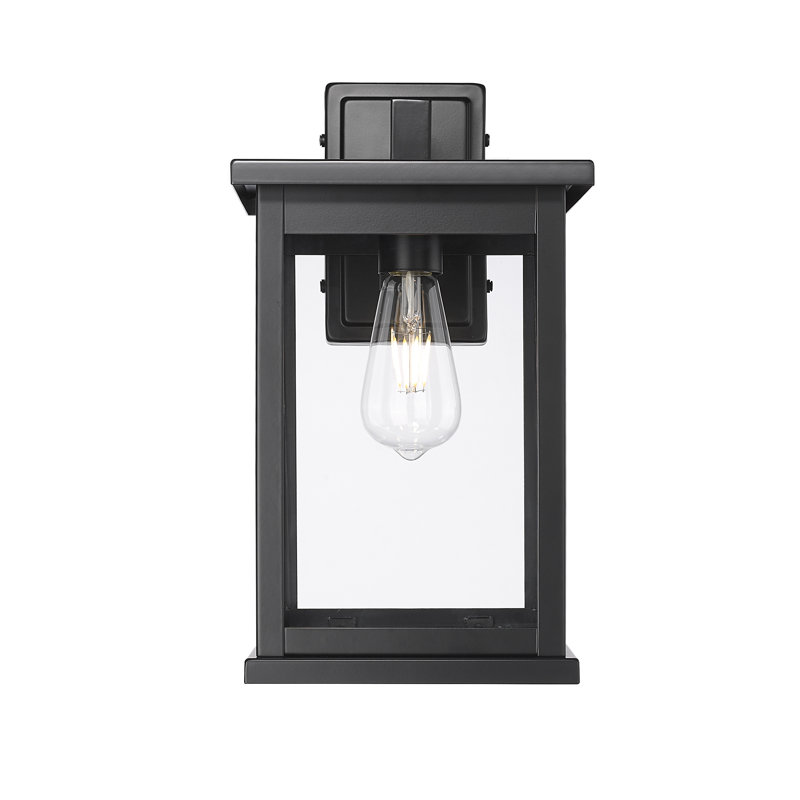 Raji 1 Light Outdoor Wall Sconce, 15.38" H x 8.5" W x 9.63" D