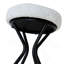 Tabouret de bar à hauteur florale avec repose-pieds et ensemble de 2 tabourets ronds rembourrés pour la cuisine et la salle à manger