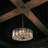 17" Chrome Crystal Pendant Chandelier