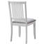 Chaise de salle à manger en bois de style mission de 18 po de large avec siège rembourré Weldon-1249561831