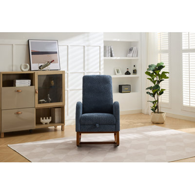 Accent Rocking Chair With Footrest