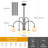 6 - Light 26 inch Dimmable Frosted Glass Sputnik Sphere Chandelier-116051468