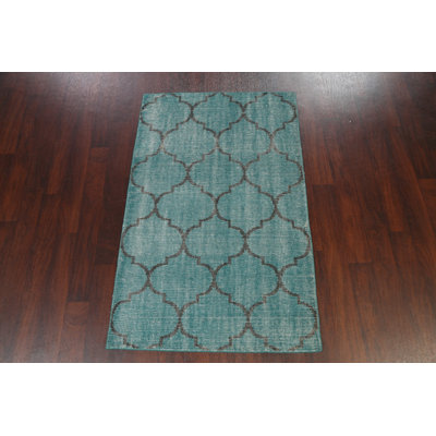 One-of-a-Kind 3'6" X 5'6" Wool Area Rug in Green
