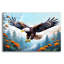  «Soaring Overhead» par Dean Russo, art mural en verre acrylique, 16 po x 12 po