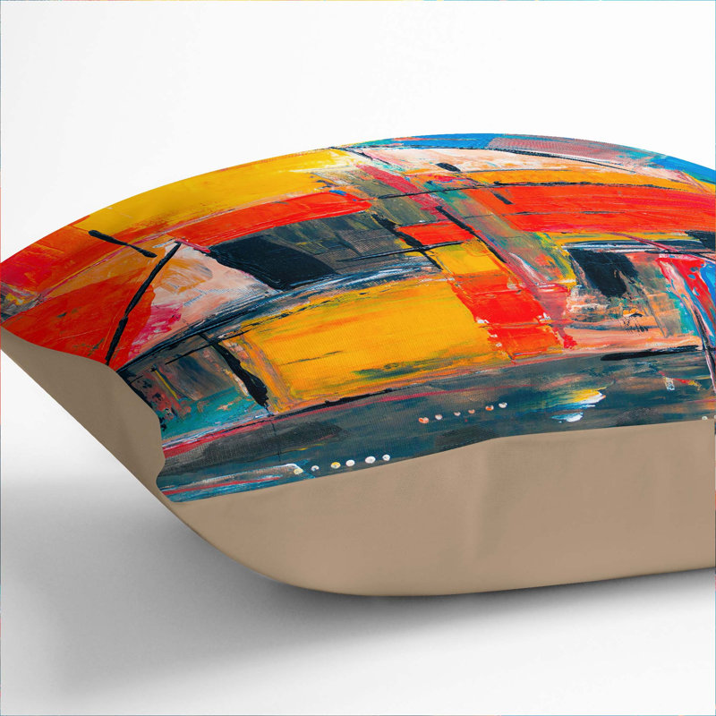 Square Throw Cushion, Stone, 40 x 40 cm