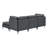 Linen Modular Sectional Sofa with Easy Assembly