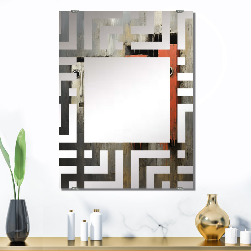 Rovner - Miroir mural art afro-américain, 32 po x 24 po
